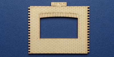LCC 74-79 O gauge industrial office front panel with wide window